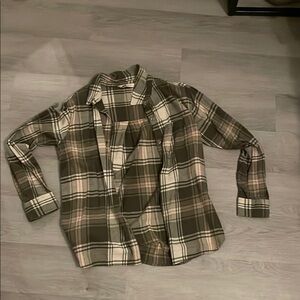 Men's Green Plaid Shirt